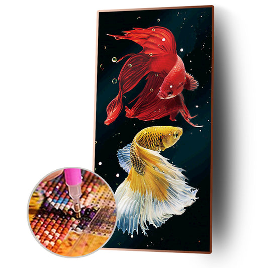Fish - Full Round Drill Diamond Painting 45*85CM
