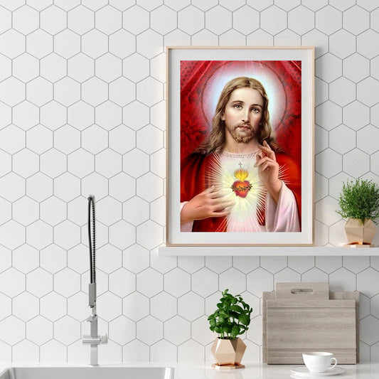 Jesus - Full Round Drill Diamond Painting 30*40CM