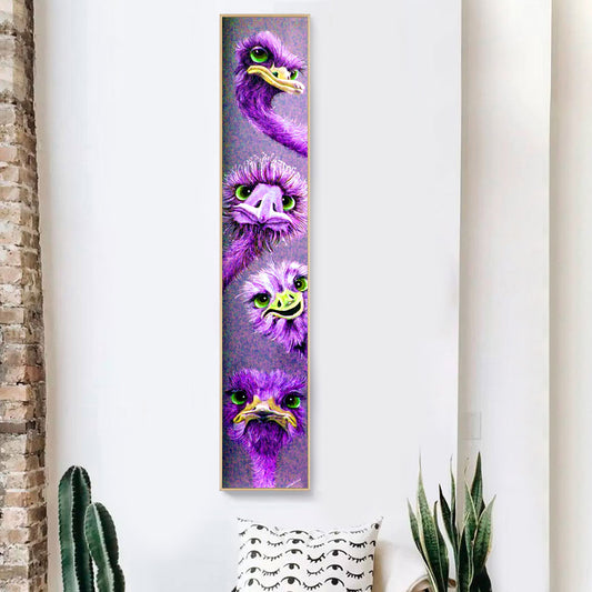 Ostrich - Full Round Drill Diamond Painting 25*115CM