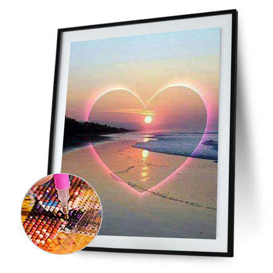 Love Sunset - Full Round Drill Diamond Painting 30*40CM