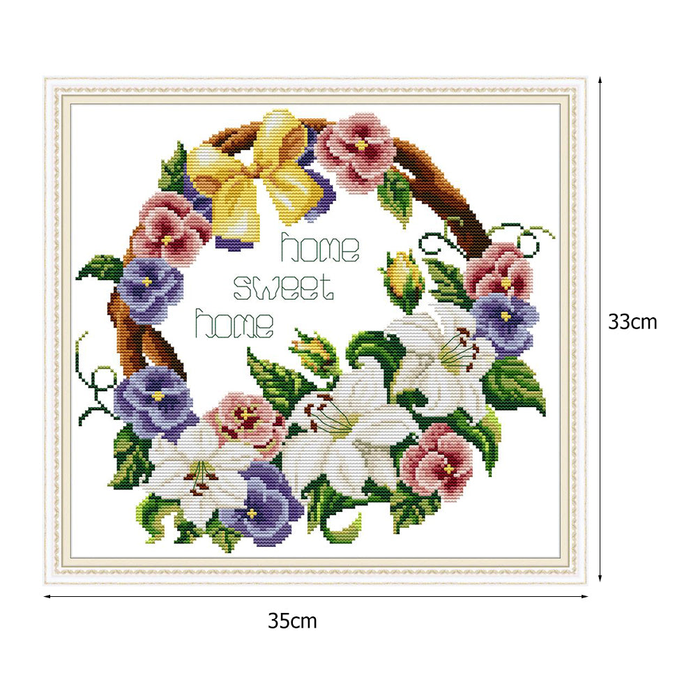 Sweet Home - 14CT Cross Stitch 35*33CM