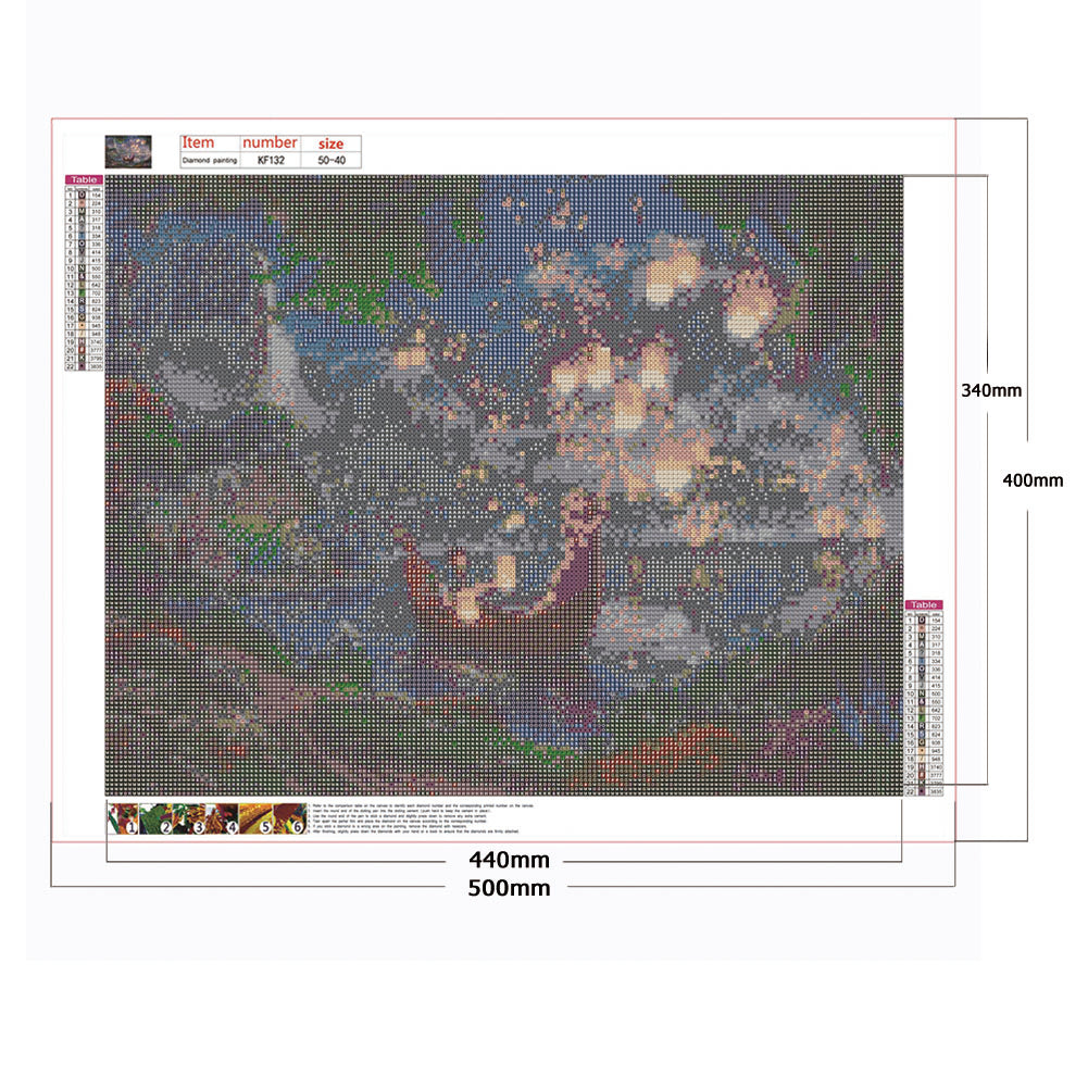 Lantern - Full Square Drill Diamond Painting 50*40CM