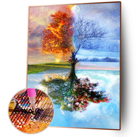 Lake Scenery - Full Square Drill Diamond Painting 50*40CM