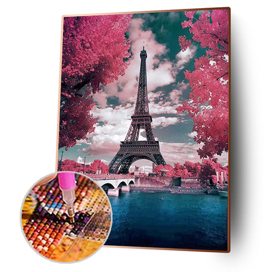 Eiffel Tower - Full Square Drill Diamond Painting 40*50CM