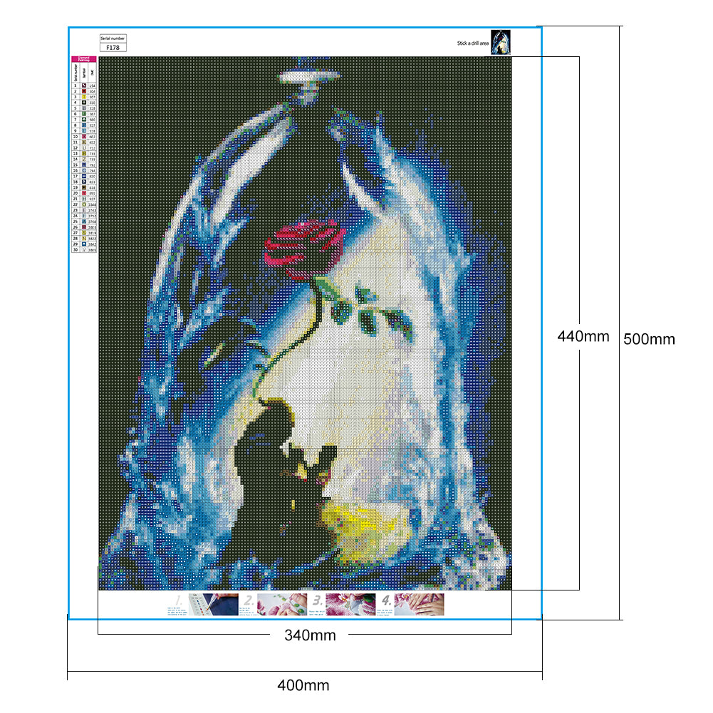 Flower - Full Square Drill Diamond Painting 40*50CM