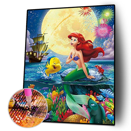 Mermaid - Full Round Drill Diamond Painting 30*40CM