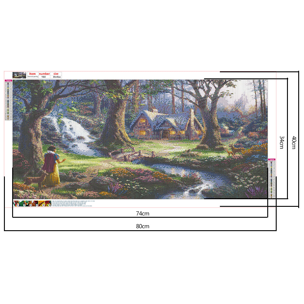 Fairy World - Full Round Drill Diamond Painting 80*40CM