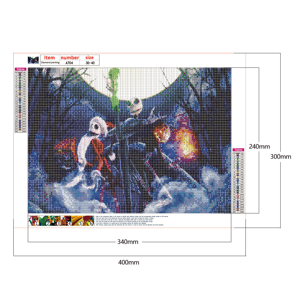 Grimace Skull - Full Round Drill Diamond Painting 40*30CM