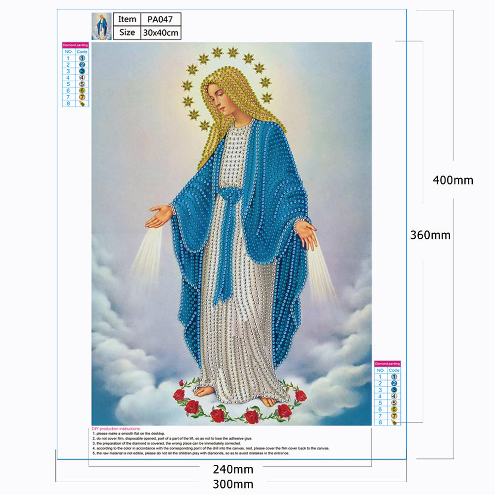 Man Gown - Special Shaped Drill Diamodn Painting 30*40CM