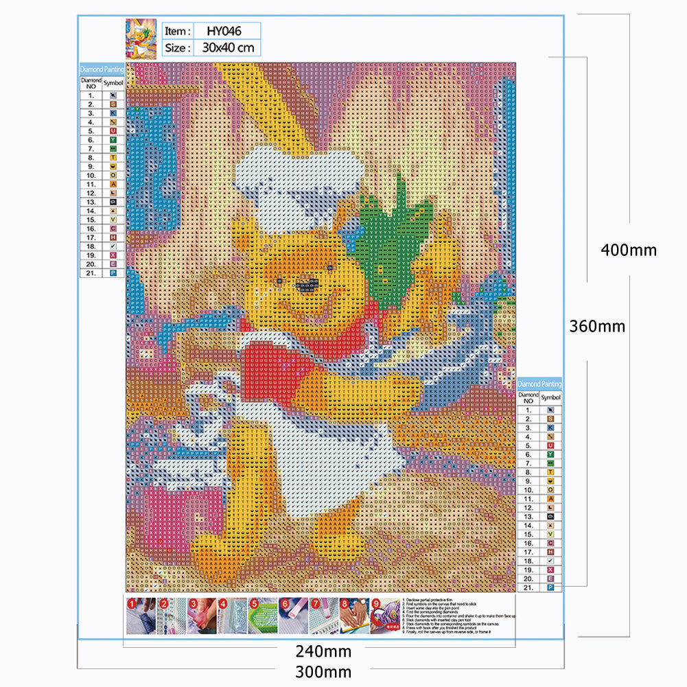 Bear - Full Round Drill Diamond Painting 30*40CM