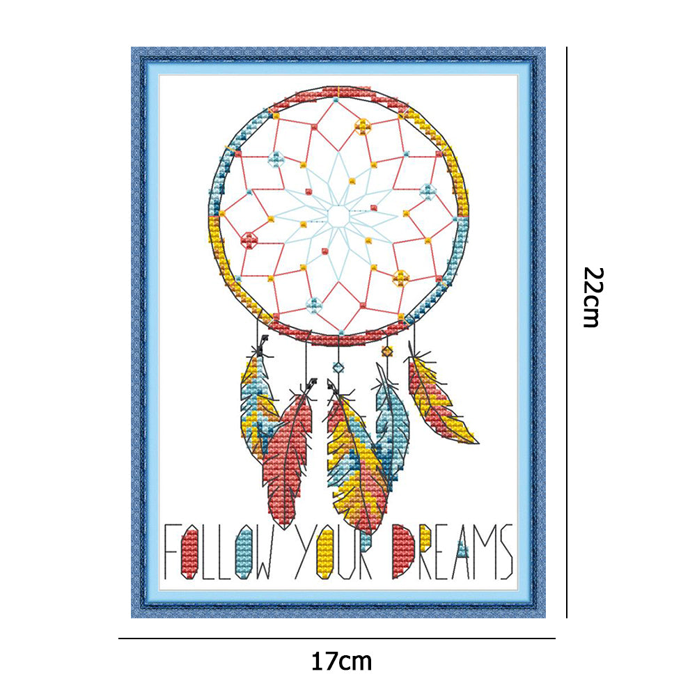 Dreamcatcher - 14CT Stamped Cross Stitch 22*17CM