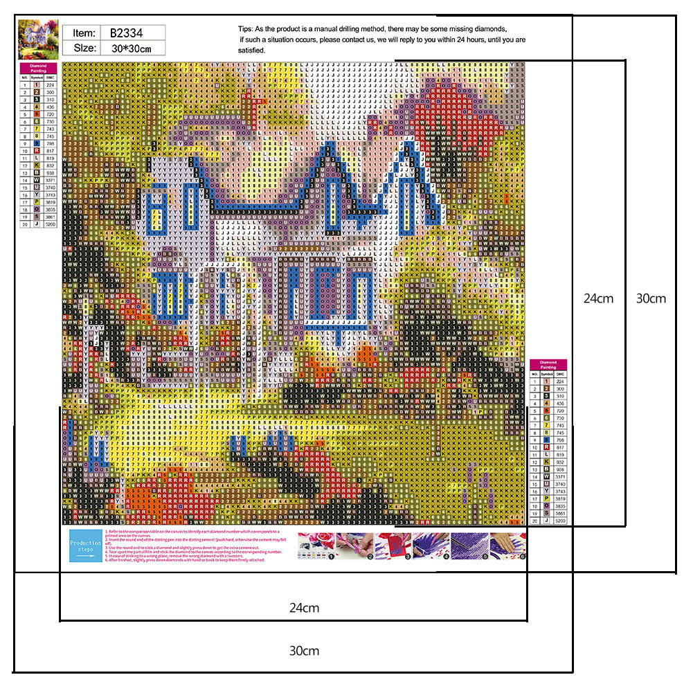 Steps House - Full Round Drill Diamond Painting 30*30CM