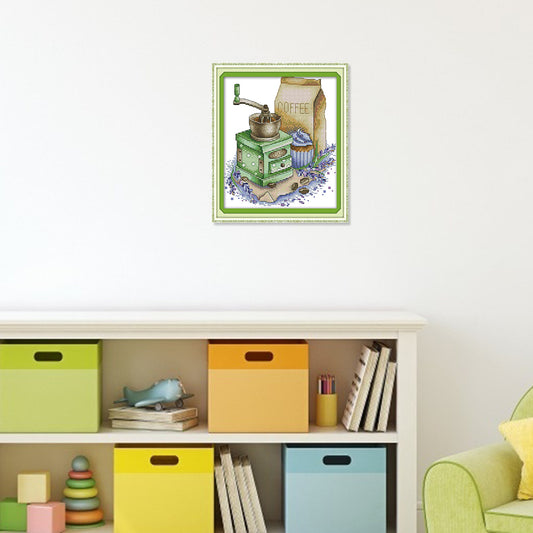 Coffee- 14CT Stamped Cross Stitch 27*22CM