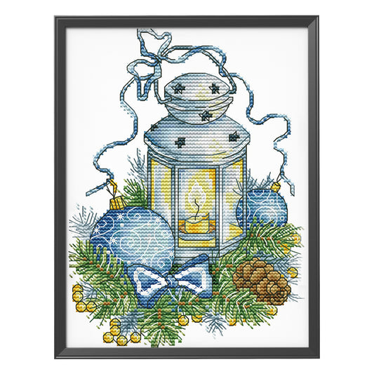 Christmas Lantern - 14CT Stamped Cross Stitch 17*26CM