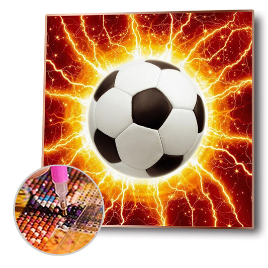 Shining Football - Full Round Drill Diamond Painting 30*30CM