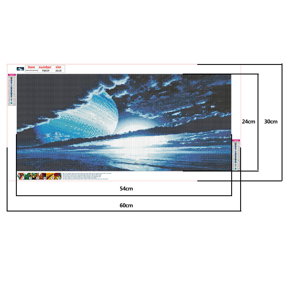 Planet Sea - Full Round Drill Diamond Painting 60*30CM