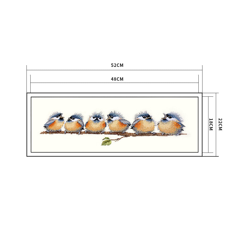 Horses - 11CT Stamped Cross Stitch 182*64CM