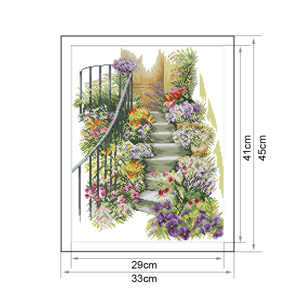 Scenery - 14CT Stamped Cross Stitch 33*45CM