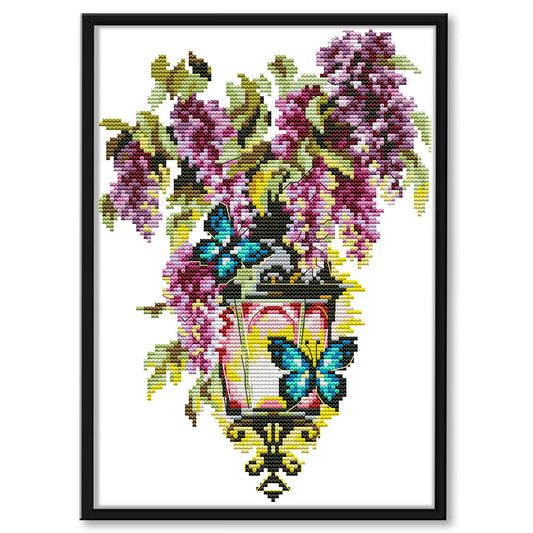 Fascination Light - 14CT Stamped Cross Stitch 30*21CM