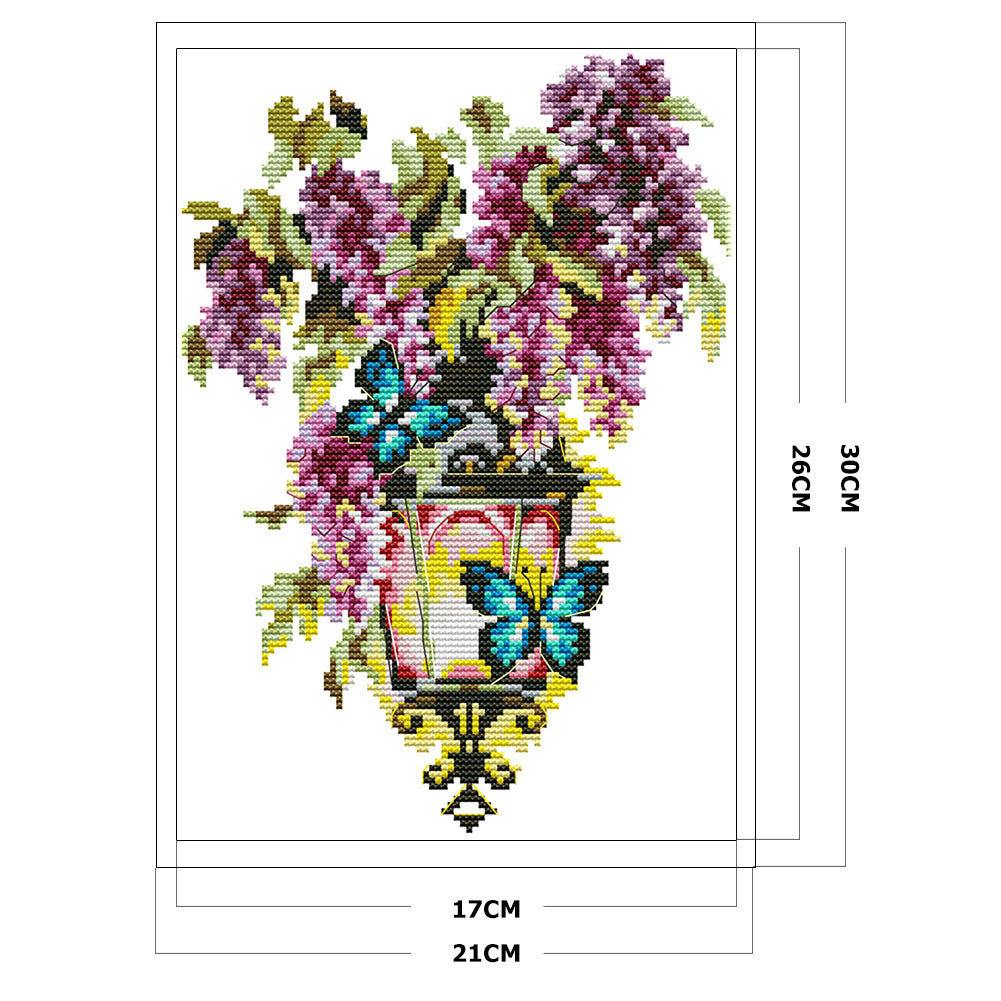 Fascination Light - 14CT Stamped Cross Stitch 30*21CM