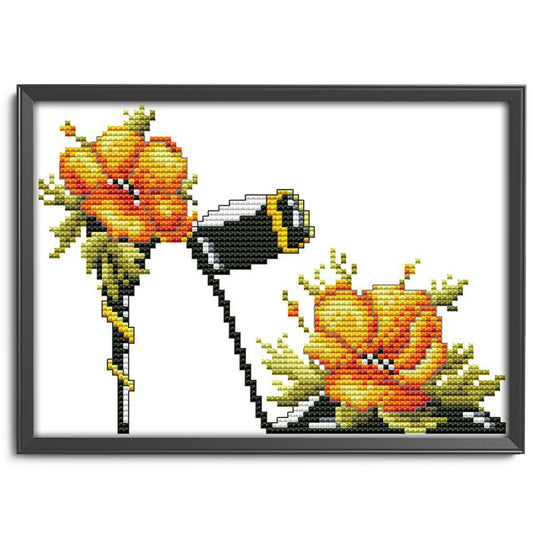 Heels - 14CT Stamped Cross Stitch 21*16CM