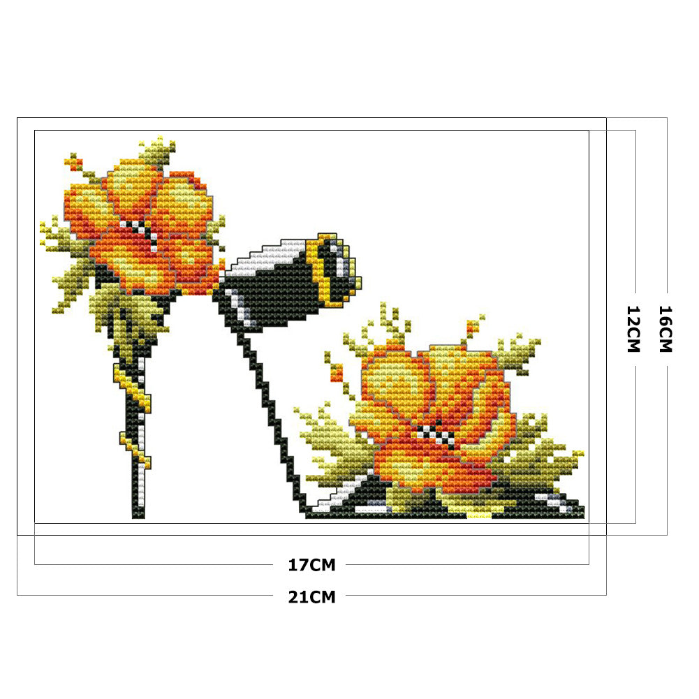 Heels - 14CT Stamped Cross Stitch 21*16CM