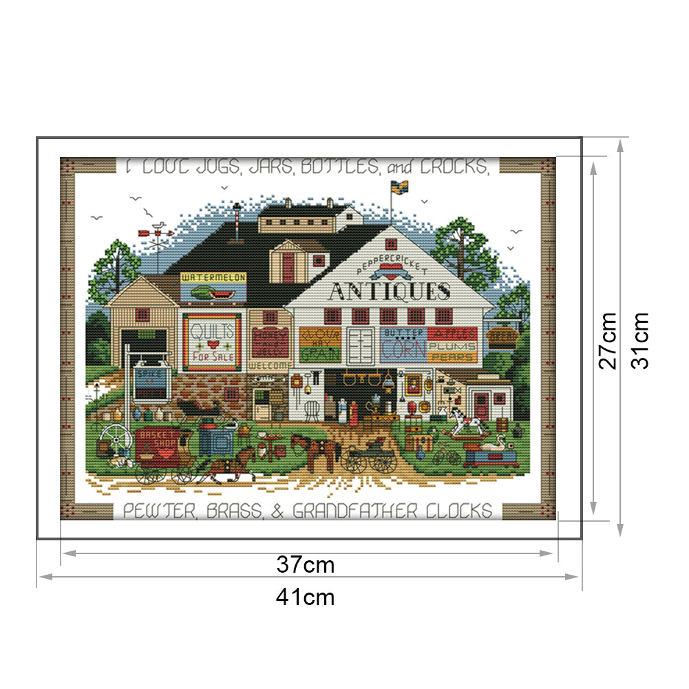 Festival- 14CT Stamped Cross Stitch 41*31CM
