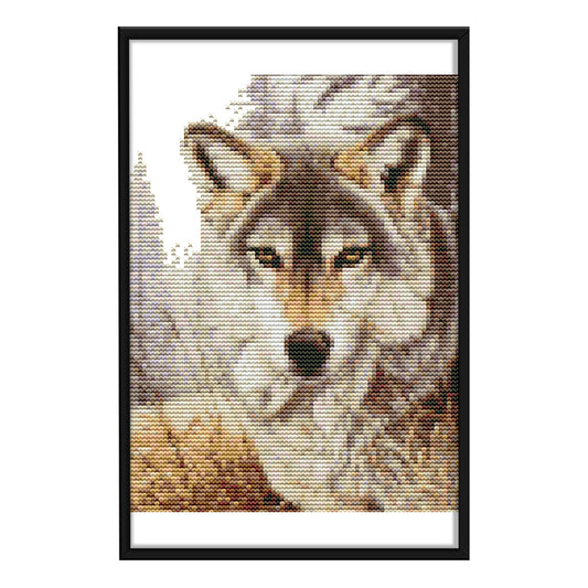 Wolf Spirit - 14CT Stamped Cross Stitch 19 *27CM
