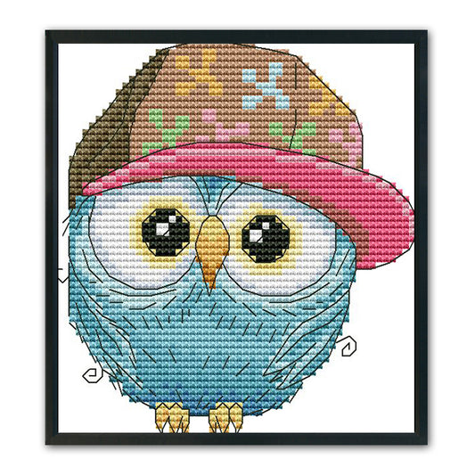 Owl- 14CT Stamped Cross Stitch 16*15CM