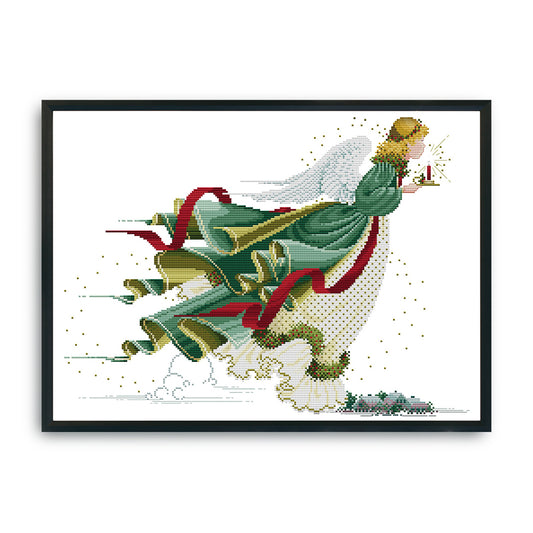 Light Angel - 14CT Stamped Cross Stitch 52x 38CM