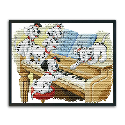 Dogs - 14CT Stamped Cross Stitch 37 *30CM