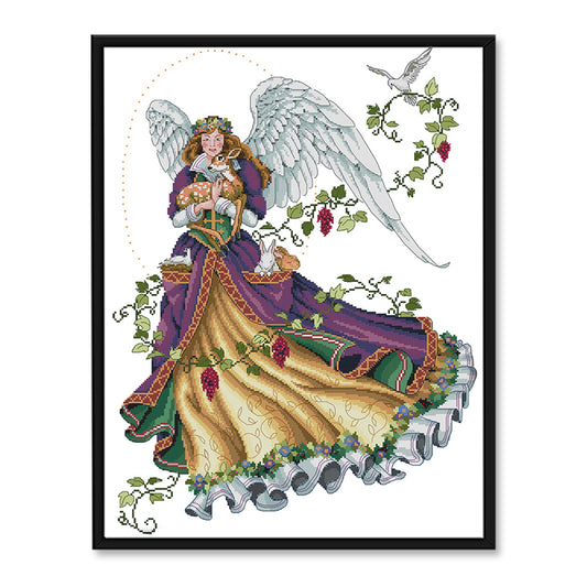 Angel - 14CT Stamped Cross Stitch 46x59CM