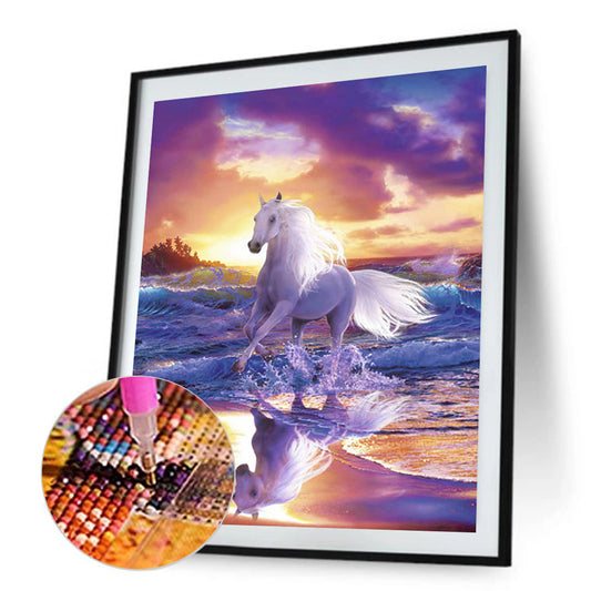 Horse - Full Round Drill Diamond Painting 30*40CM