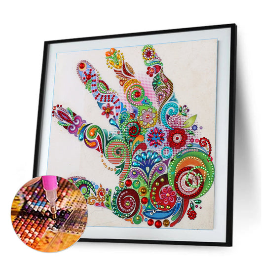 Palm - Special Shaped Drill Diamodn Painting 30*30CM