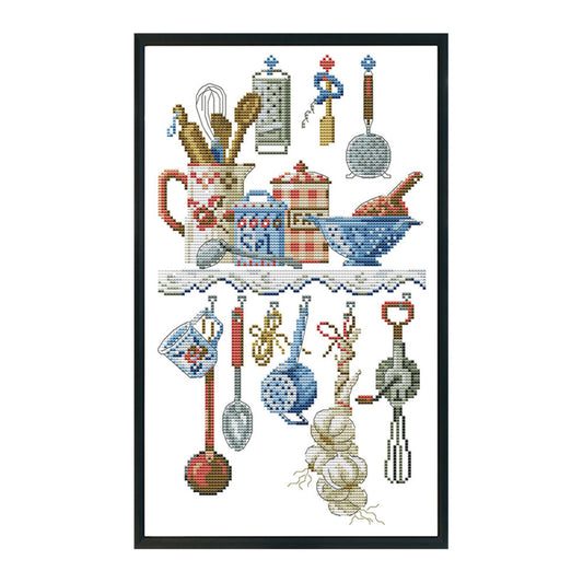 Kitchenware - 14CT Stamped Cross Stitch 23*38CM