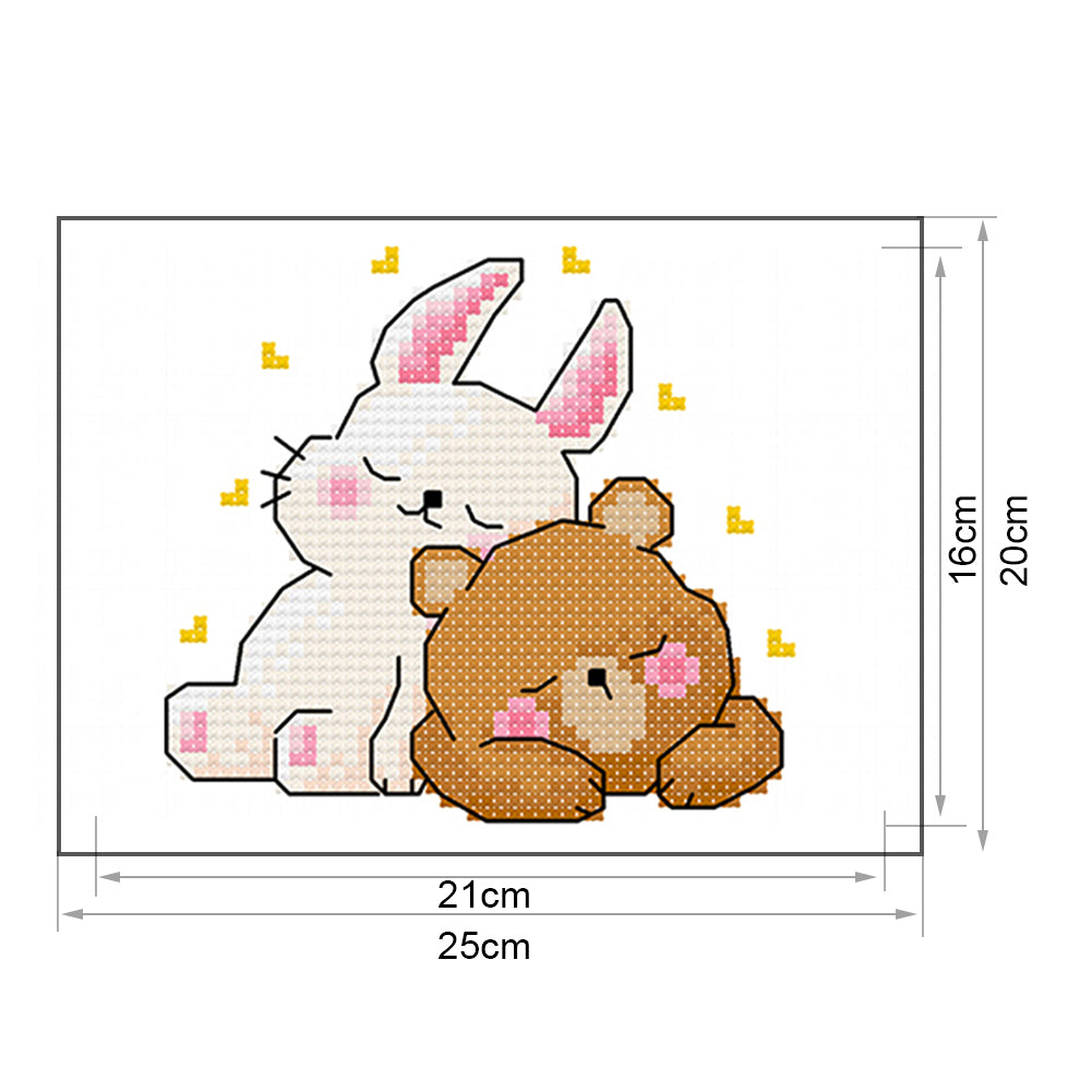 Cartoon- 11CT Stamped Cross Stitch 25*20CM