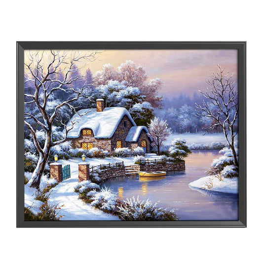 Landscape - 14CT Stamped Cross Stitch 50*40CM