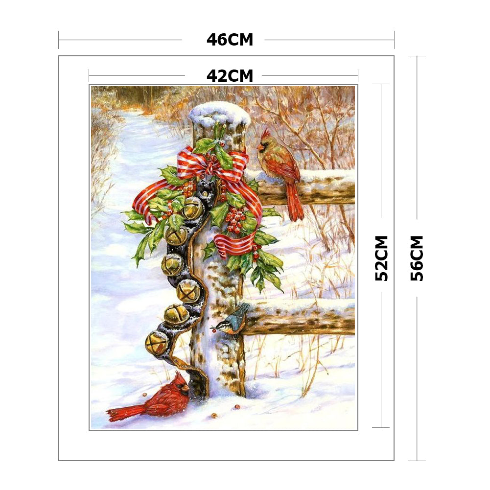 Snow Bird - 14CT Stamped Cross Stitch 40*50CM