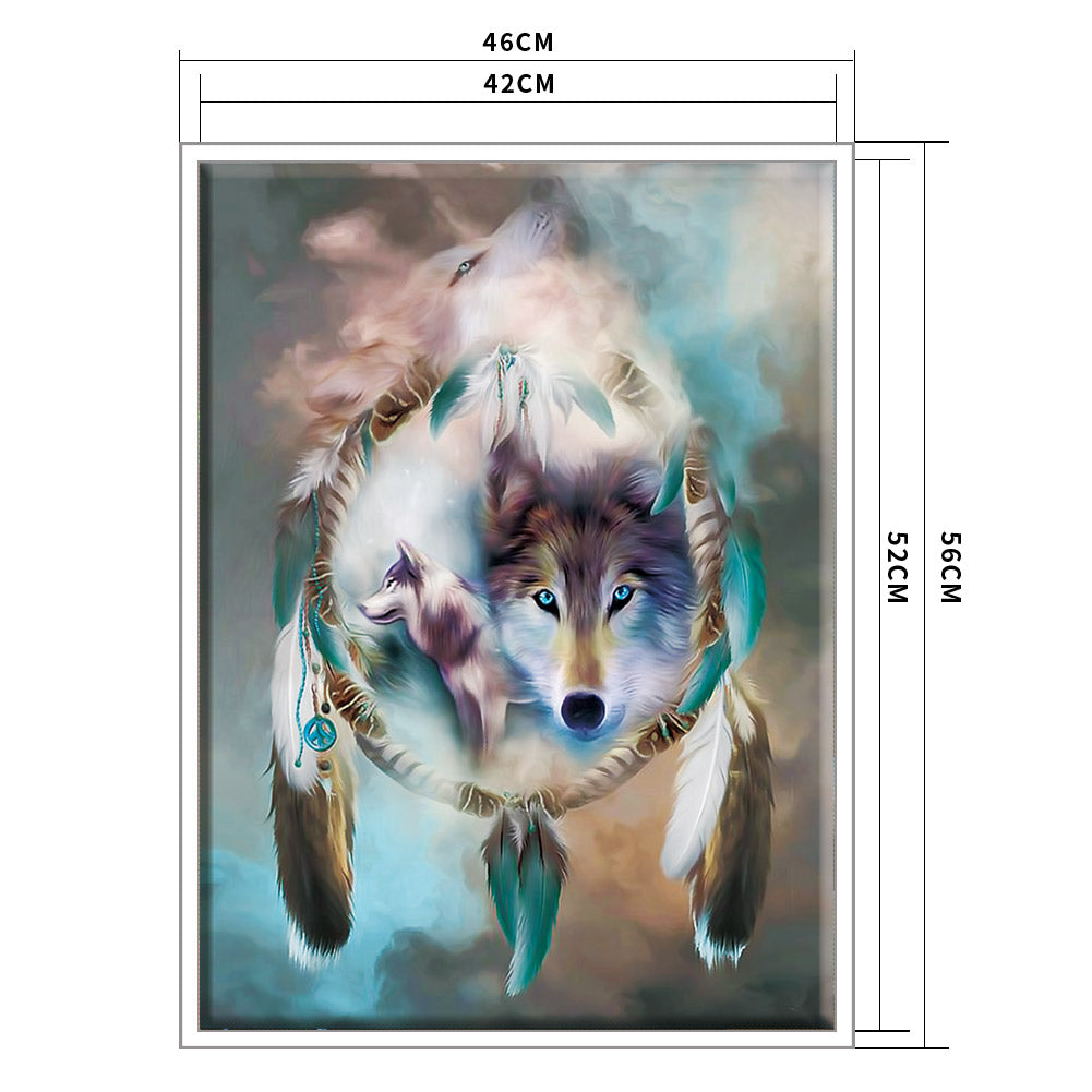 Wolf - 14CT Counted Cross Stitch 40*50CM