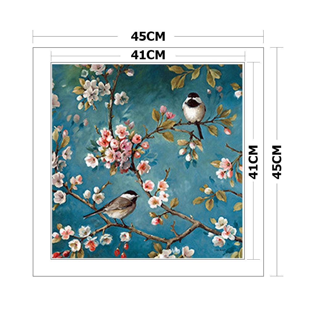 Bird Branch - 11CT Stamped Cross Stitch 45*45CM