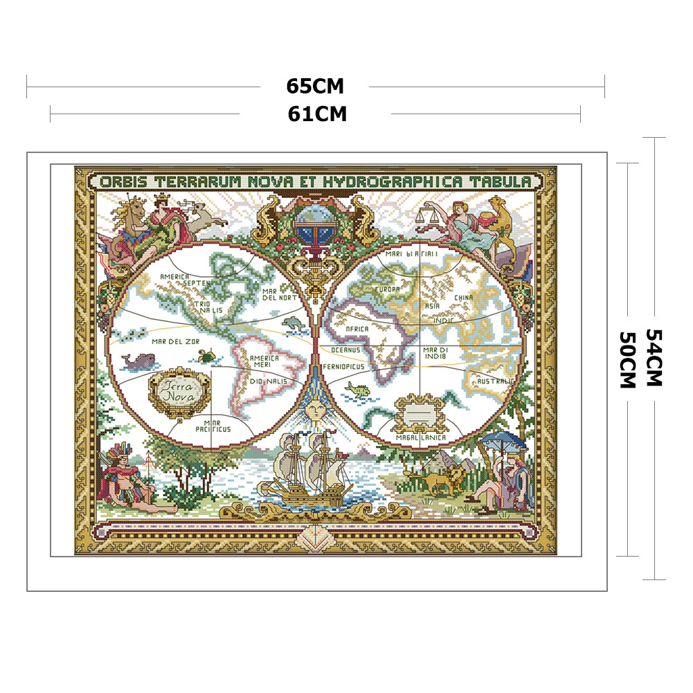 Landscape - 11CT Stamped Cross Stitch 65x54CM