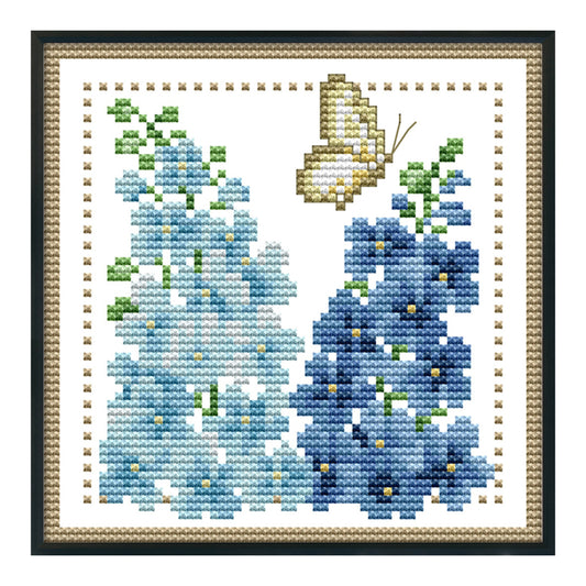 Flower - 11CT Stamped Cross Stitch 21*21CM