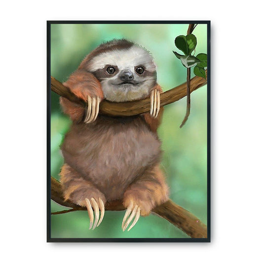 Sloth - 11CT Stamped Cross Stitch 36*46CM