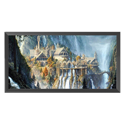 Mountain - 11CT Stamped Cross Stitch 40*85CM