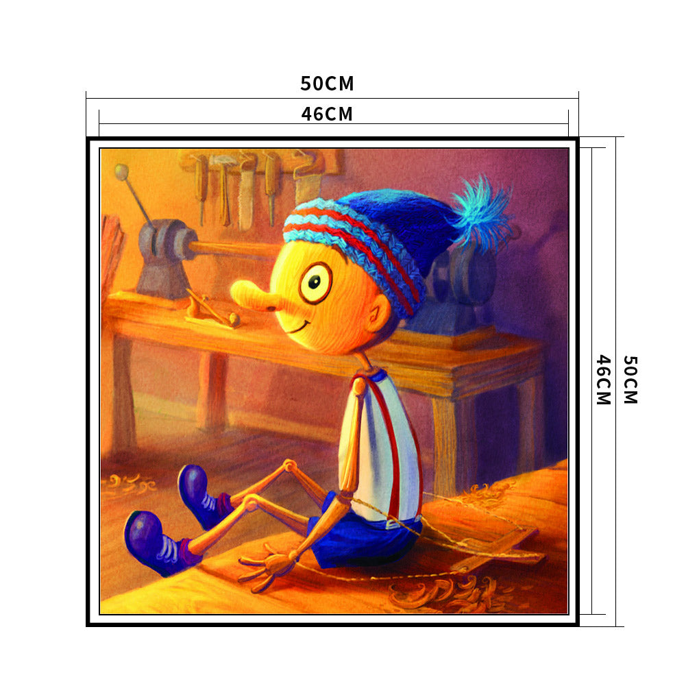 Cartoon - 11CT Stamped Cross Stitch 50*50CM