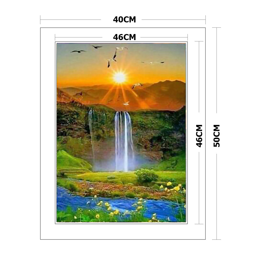 Scenery - 11CT Stamped Cross Stitch 40*50CM