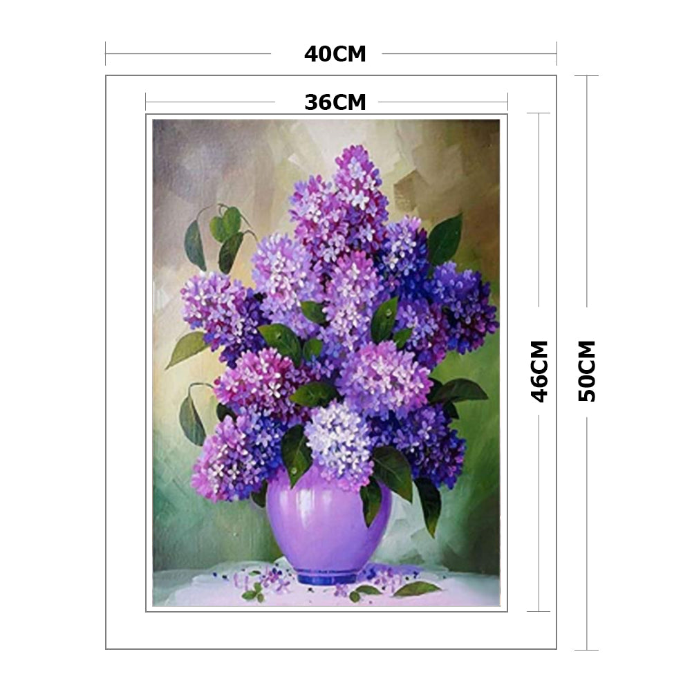 Flower- 11CT Stamped Cross Stitch 40*50CM