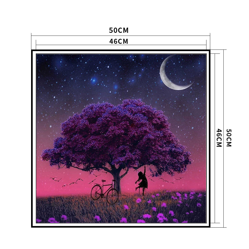 Tree - 11CT Stamped Cross Stitch 50*50CM