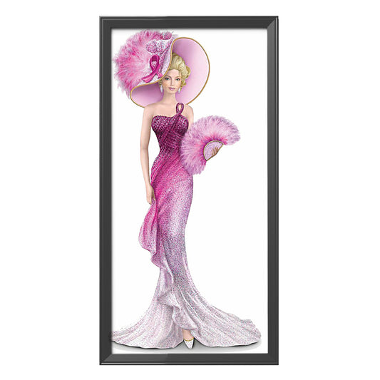 Noblewoman - 14CT Stamped Cross Stitch 36*66CM