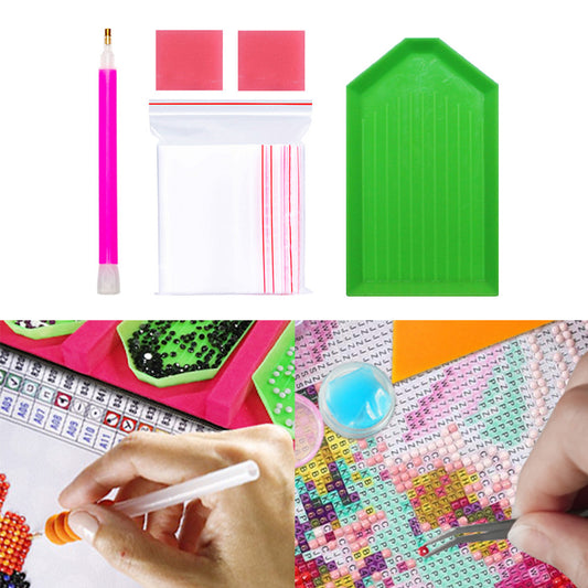 5D DIY Diamond Painting Tools Clay Tray Drill Pens Small Bags Drawing Sets
